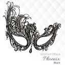 Masquerade Mask for Couples Women and Men - 3 Pack Venetian Gold and Black Lace, Mardi Gras Mask (Black)
