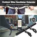 Yizhet Bike Handlebar Extender, Bicycle Handlebar Extension Lightweight Durable Double Bike Handlebar Bracket for Holding Bicycle Speedometer, GPS, Phone Mount Holder