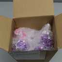 Enhon 5 Pcs Advent Candles Set, 10 Inch Tree Shaped Taper Candles, Unscented Beeswax Christmas Advent Wreath Candle for Xmas, Holiday, Church, Party, or Home Decor (Purple,Pink,White Style)