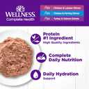 Wellness Complete Health Pate Variety Pack Adult Canned Wet Cat Food, Natural, Protein Rich, Grain Free, Seafood Favorites, 3 oz, Pack of 24 Cans (EXP 11/06/28)