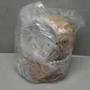 2PCS Wicker Rattan Flower Girl Basket with 2PCS Wedding Wrist Corsage, Handwoven Wicker Basket with Pearl Handle Bow Fairy Flower Basket Rattan Basket for Weddings Bridal Anniversary Party Decor (1)