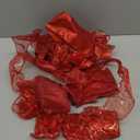 Altier 11" Wide Red Christmas Tree Topper Bow 4 Tails Streamers with 3 Yards Long Each for Home Decoration Treetop Handmade Bow Ornament Holiday Party