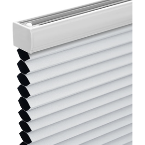 Changshade Cordless Cellular Shades,Blackout Honeycomb Shades for Windows,Pull Down Pleated Blinds,Easy to Install for Indoor Windows and French Doors,White(Blackout),34" w x 50" h