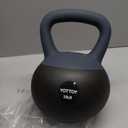 YOTTOY Soft Kettlebell, Set for Strength Training Kettlebells & Home Workouts, Soft-Sided Cushioned Base, Wide-Handle - Ideal for Men, Women, & Beginners 25lb