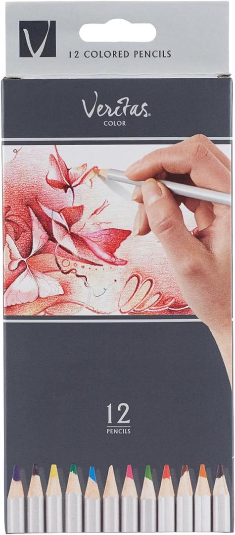 Christian Art Gifts Coloring Pencils Veritas 12/set