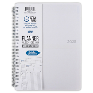 PlanAhead 2025 Planner – 22.9 x 17.8 cm – 18 Months – Weekly and Monthly Academic Planner with Tabs – Spiral-Bound Calendar for Work/School from Home – 