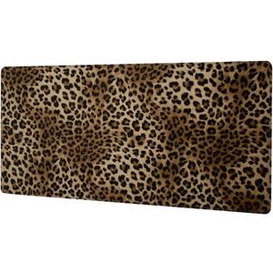 Large Mouse Pad Leopard Print Cheetah Non-Slip Rubber Long Gaming Desk Mat Big Computer Keyboard Mousepad Waterproof Protector Wristing Pad for Gaming Office Home Decorative 31.5 X 11.8 Inch