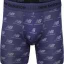 New Balance Men's Ultra Smooth Microfiber Lightweight Breathable Performance Boxer Brief Underwear (4 Pack) (S)