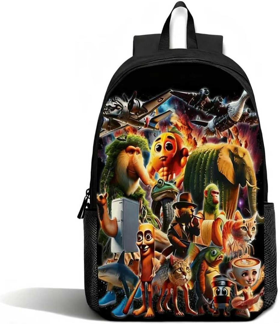 Merch Casual Backpack Large Waterproof Lightweight Daypack(Type A)