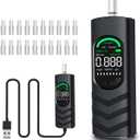 Breathalyzer Alcohol Tester, USB-C Rechargeable Breath Alcohol Tester with Color LCD Display, Semiconductor Sensor