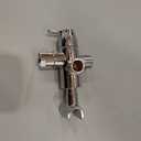 Shower Arm Diverter with Handshower Mount, G1/2 Brass Shower Diverter Valve Bathroom Universal Shower System Replacement for Handheld Shower and Fixed Shower Head(Polished Chrome)