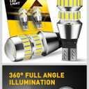 AUXITO 912 921 LED Bulbs for Backup Reverse Light Bulbs, 42-SMD 400% Brighter, 6000K White, Non-polarity 906 W16W T15 921 LED Bulb Direct Back Up Parking Light Replacement Lamp, Pack of 2