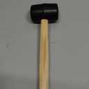 Coconut Opener Tools with Hammer, Super Safe & Easy to Open Young Coconuts Tool, Food Grade Stainless Steel Coconut Opener Set, Rubber Mallet with Handle (Black)