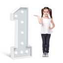 3FT Frame Number 1 Light Up Numbers Pre-Cut Kit Thick Foam Board Decoration for Birthdays Anniversary Baby Shower