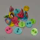 DecoPac Disney Princess Gemstone Rings, Cupcake Decorations Featuring Mulan, Cinderella, Tiana, Belle, Rapunzel and Ariel, Multicolored 3D Food Safe Cake Toppers  24 Pack