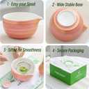 2 x Matcha Whisk Set,7 Pcs Matcha Set Pink,Matcha Kit for Ceremony,480 Ml Ceramic Bowl(chawan) with Spout,Bamboo Whisk(100-prong) and Holder,Tradition Tea Set,Gift for Matcha Lovers