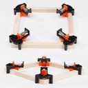60/90/120 Degree Multi Corner Clamps for Woodworking Set of 4,Adjustable Spring Loaded Right Angle Clamp Woodworking Tools,Carson Clamp for Carpentry,Frame Cabinet Wood Tools Accessories,Gifts for Men