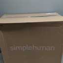 simplehuman 35 Liter / 9.3 Gallon Dual Compartment Under Counter Kitchen Cabinet Pull-Out Recycling Bin and Trash Can, Chrome