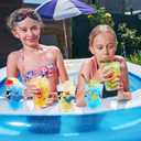 50Pcs Under the Sea Party Decorations Cups, Under the Sea Ocean Animals 12 oz Disposable Plastic Cups for Baby Shower Ocean Bachelorette Summer Birthday Party Favor Decorations Supplies