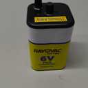 RAYOVAC Heavy Duty Lantern Battery, 6 Volt Screw Terminals, 945R4C