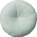 HLOVME Round Pillow Cushion for Couch Velvet Decorative Small Throw Pillow Solid Color for Living Room Bed Floor 15.7, Mint Green