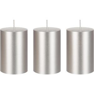 Mega Candles 3 pcs Unscented Solid Silver Pillar Candles, Hand Poured Premium Wax Candle 2 Inch x 3 Inch, Home Dcor, Spas, Weddings, Celebrations, Party, Centerpieces, Holidays, Vigils, Prayers