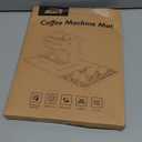 Rnivvi Silicone Coffee Mat, 16" x 24" Waterproof Raised Edge Coffee Bar Mats for Espresso Machine Station Accessories, Heat Resistant Detachable Dish Drying Pad for Kitchen Counter, Dish Rack, Purple