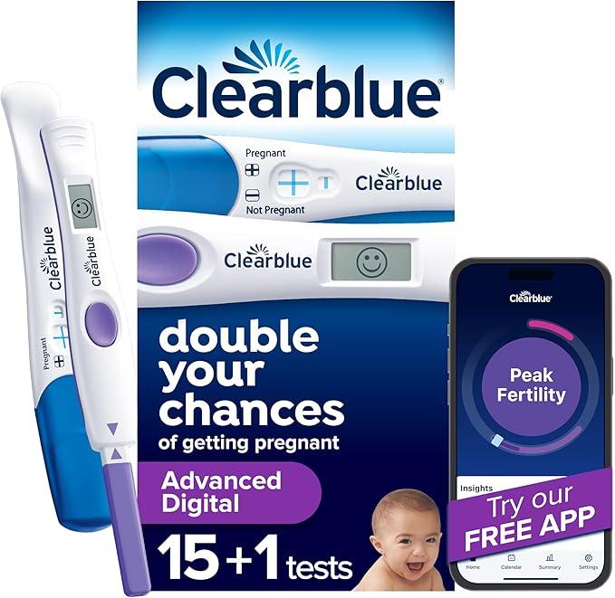 Clearblue Advanced Digital Ovulation Test Kit, 16 Count
