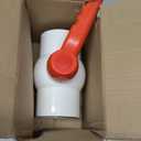 2-1/2" PVC Ball Valve Water Pipe Shut-off Valve Socket with Red T-Handle for Cold Water Supply lines, Irrigation Pipe fitting System(Socket x Socket), 2.50" PVC Water Shut-off Valves Fitting, SCH40