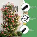 5.25FT Garden Trellis for Climbing Plants, Wall Trellis, 63 Inch Support Fence Climbing Plant Frame Outdoor and Indoor, Privacy Screen Plant Support Fence for Ivy Vines Vegetable Flower