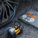 AstroAI Tire Inflator Portable Air Compressor (Up to 150 PSI) Tire Pump for Car 12V DC Digital Air Pump with 12 LEDs Super Bright Light for Bicycle, Motorcycle, Automotive Car Accessories