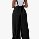 Womens Long Jumpsuits Casual Summer Solid Color Jumpsuit Size XL