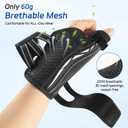 NEENCA Thumb Wrist Brace Support For Women&Men,Thumb Spica Splint For Night Support,Pain Relief For Trigger Thumb,CMC,De Quervains Tenosynovitis,Arthritis. (Black, Large, Left Hand) 26x1.75