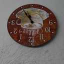La Crosse Clock 404-2631C-INT 12-Inch Round Coffee Decorative Quartz Analog Wall Clock