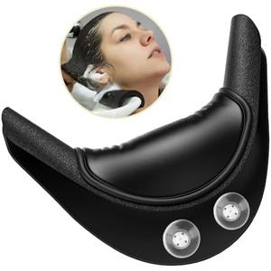 AISEELY Shampoo Bowl Neck Rest - 2 Suction Cups Included Salon Shampoo Neck Rest Cushion, Silicone Neck Cushion for Home Wash Basin & Professional Salon Hair Washing Tray