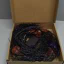 Halloween Decor Lights 8.86FT 72 LED Willow Vine Twig with Timer Battery Operated Garland Lights with Orange Pumpkins Purple Spiders and Black Dead Branches Indoor Halloween Decorations for Home