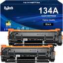 134A Black Toner Cartridges - for HP 134X W1340A W1340X for LaserJet MFP M234dw M234sdw M209dw M209 M234 Printer,2 Pack (with Chip)