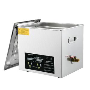 Ultrasonic Cleaning Machine 15L, Ultrasound Cleaner Digital Sonic Washer with Timer and Heater for Carburetor Carb Parts Tools Retainer Cleaning