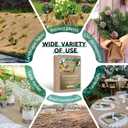 50x50 High Density Natural Burlap Plant Covers Freeze Protection, 40 in x 30 ft Heavy Duty Jute Tree Wrap for Outdoor Winter Shrub Shield & Garden Plant Care