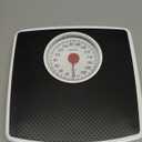 Taylor Battery Free Analog Scales for Body Weight, 330LB Capacity, Easy to Read Large 4.25-inch Dial, 10.3 x 10.6-inch Vinyl Mat Platform, Black
