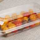 Golden Apple, Clear Plastic Square Hinged Food Container, 5" Length x 9" Width x 3" Depth, 20pieces