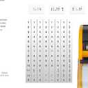 JayCo Pro 1 Line 8 Digits Price Tag Gun Kit - Includes 6,500 White Blank Labels and 1 Pre-Loaded Inker with 1 Ink Refill - for Grocery Store, Retail Shop, Garage Sale