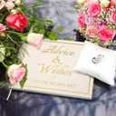 Engrowtic Advice and Wishes for The Mr and Mrs Bridal Shower Guest Book Wedding Gift with Pen Wedding Games Bridal Shower Decorations Advice Book for Bride Groom Party Favors