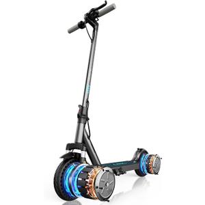 QnQ Electric Scooter, Peak 500W/1000W Dual Motors, Max20/28/35Miles Long Range, Top 19MPH/21MPH Speed, 8.5"/10" Tires, Dual Suspension, Dual Brake, E-Scooter for Adults and Teens