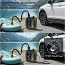 Paddle Board Pump Electric Portable,Rechargeable 22 PSI SUP Air Pump,Dual Power 7800mAh,12V DC Car Plug,Inflation Deflation,Auto-Off,for Paddleboard,Kayak,Kite,Tent,Kayaks