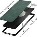 Kepuch Silklike Case for Redmi 10/Redmi Note 11 4G 2021 - Cover Bumper Built-in Metal Plate for Redmi 10/Redmi Note 11 4G 2021 - Green