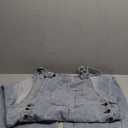 Gihuo Denim Overalls for Women Jean Bib Overalls Wide Leg Loose Fit Barrel Baggy Distressed Adjustable Straps. Size XL.