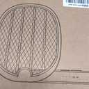 YISSVIC Electric Fly Swatter Foldable Bug Zapper Racket 2 in 1 Mosquito Killer with Purple Attractant Light Rechargeable 1800mAh for Indoor Home Backyard Patio Camping (1, White)