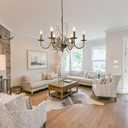 Farmhouse Crystal Chandelier,26 Inch Modern Flower Branch Oil-Rubbed Bronze Rustic Vintage Hanging Pendant Ceiling Light Fixture for Living Room Dining Room Bedroom Foyer Entryway, 18"H × 26"W