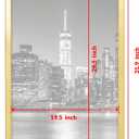 Annecy 20x30 Picture Frame Gold1 Pack, 20x30 Picture Frame for Wall Decoration, Classic Black Minimalist Style Suitable for Decorating Houses, Offices, Hotels